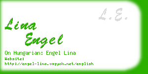 lina engel business card